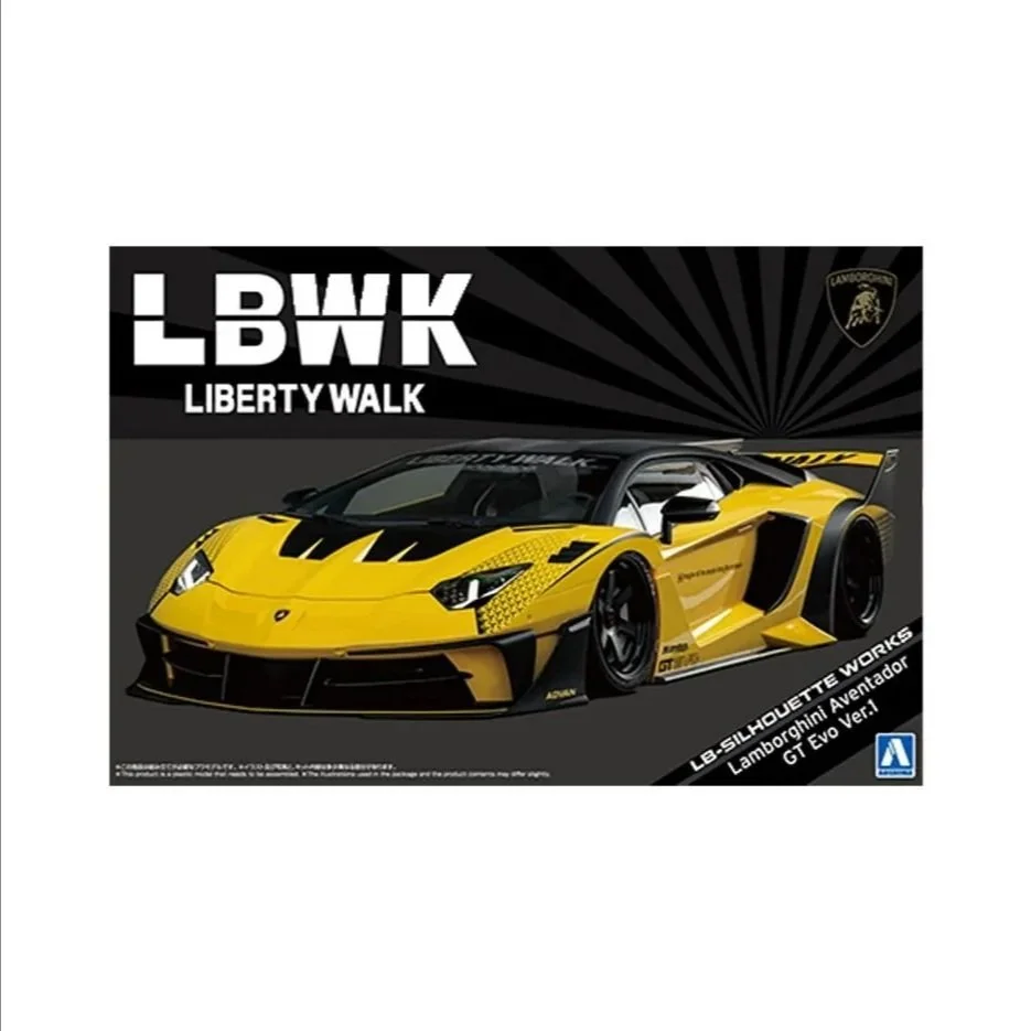 LIBERTY WALK PM25 AOSHIMA 1:24 LB-SILHOUETTE WORKS Lamborghini Aventador GT Evo Ver. 1