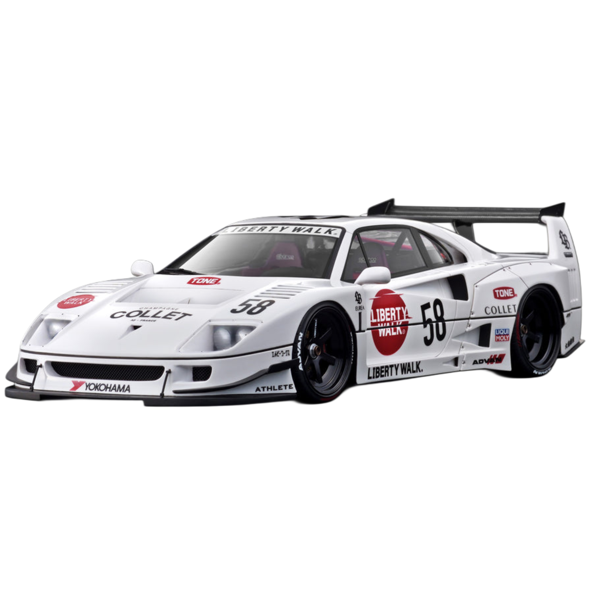 1:18 Ferrari F40 Liberty Walk #58 White