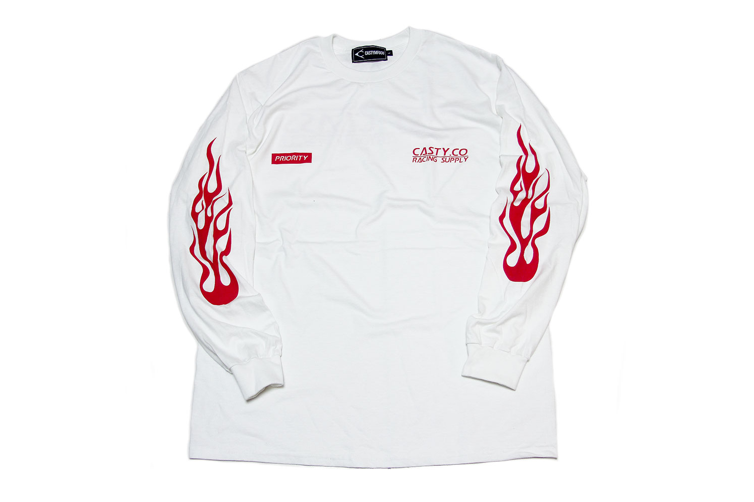 CastyCo Fire Long Sleeve Shirt White