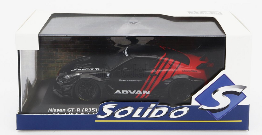 1:43 Nissan GTR R35 LB Silhouette Liberty Walk -- ADVAN