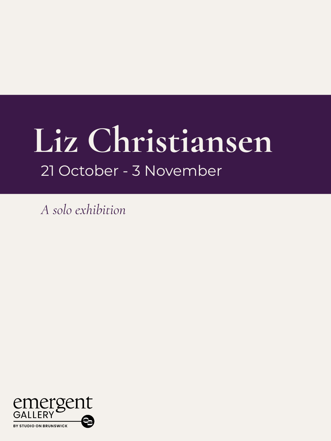 Liz Christiansen- Solo Exhibition 