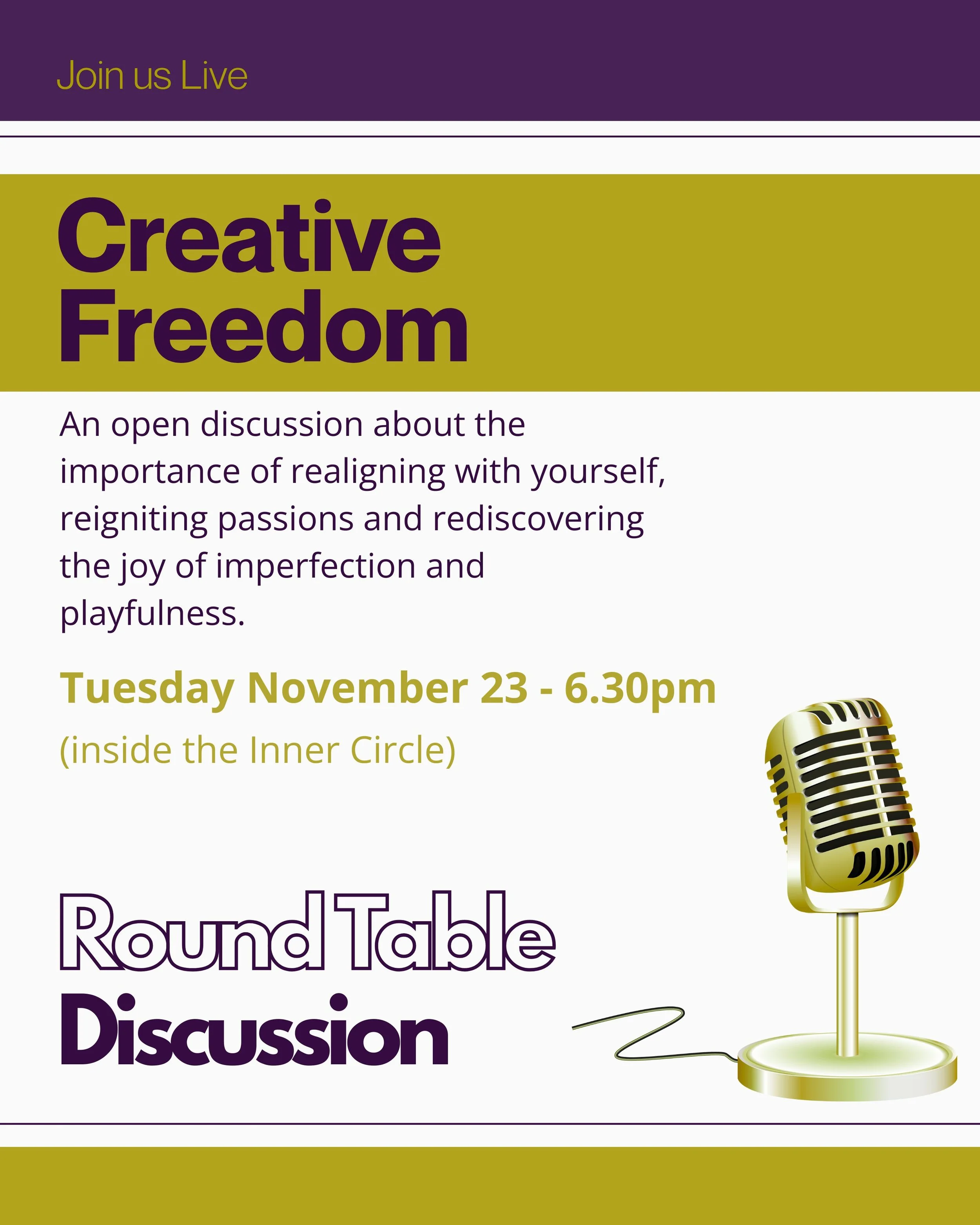 LIVE ONLINE FOR INNER CIRCLE MEMBERS