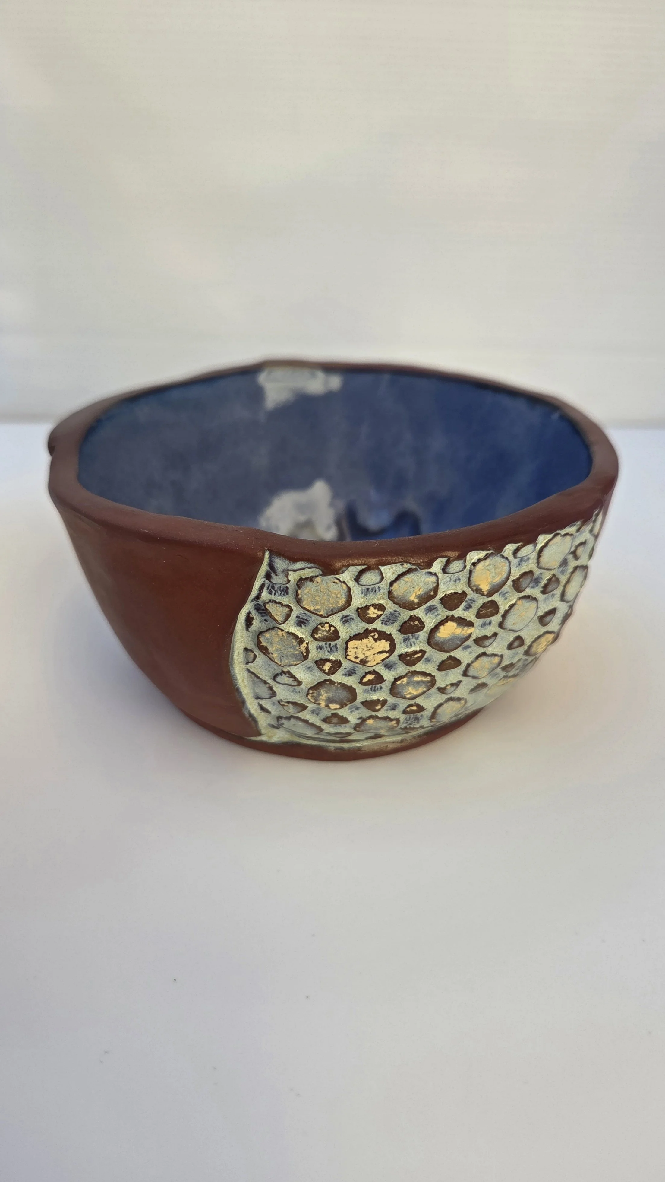 Blue Splash Tapestry Bowl