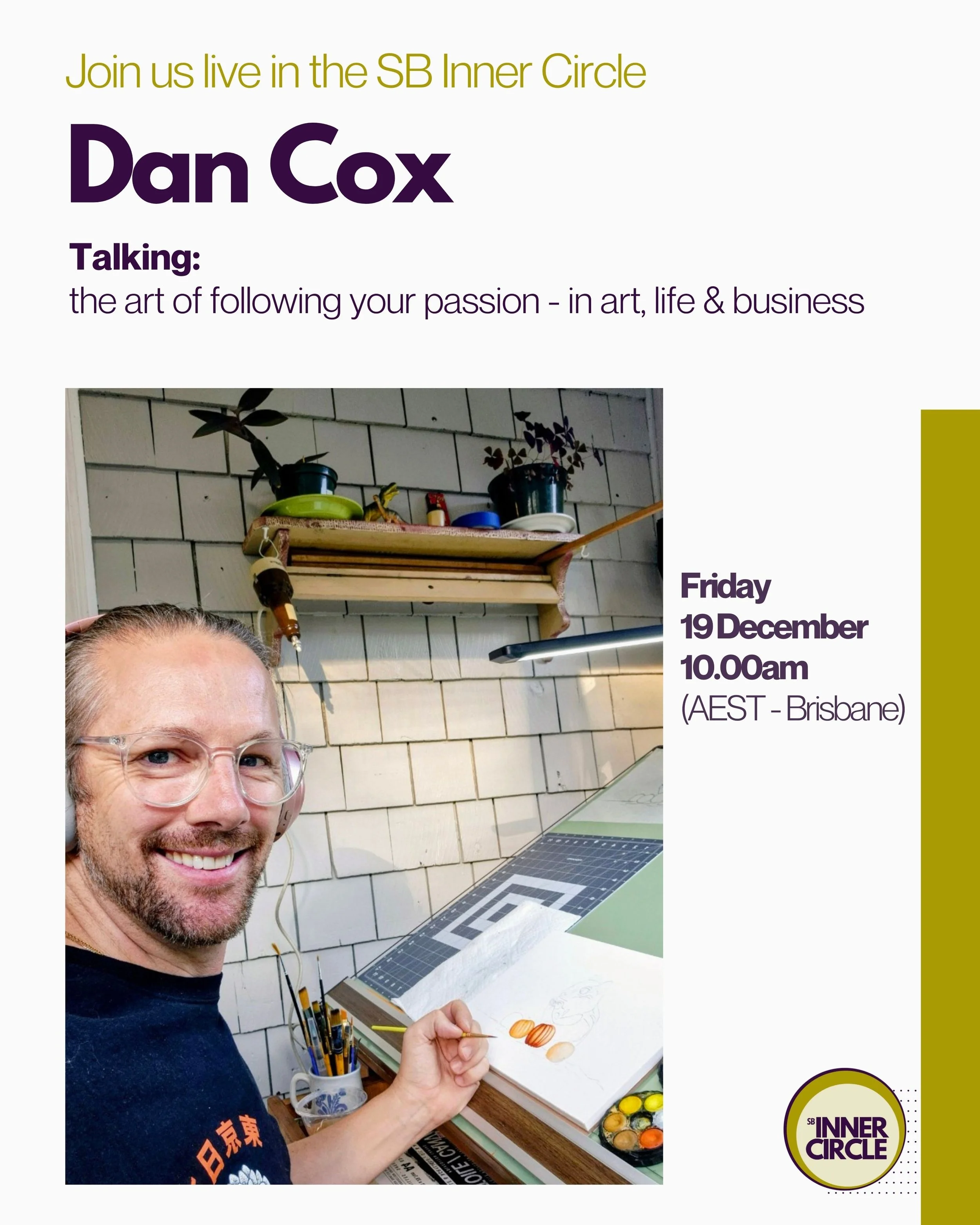 LIVE ONLINE FOR INNER CIRCLE MEMBERS