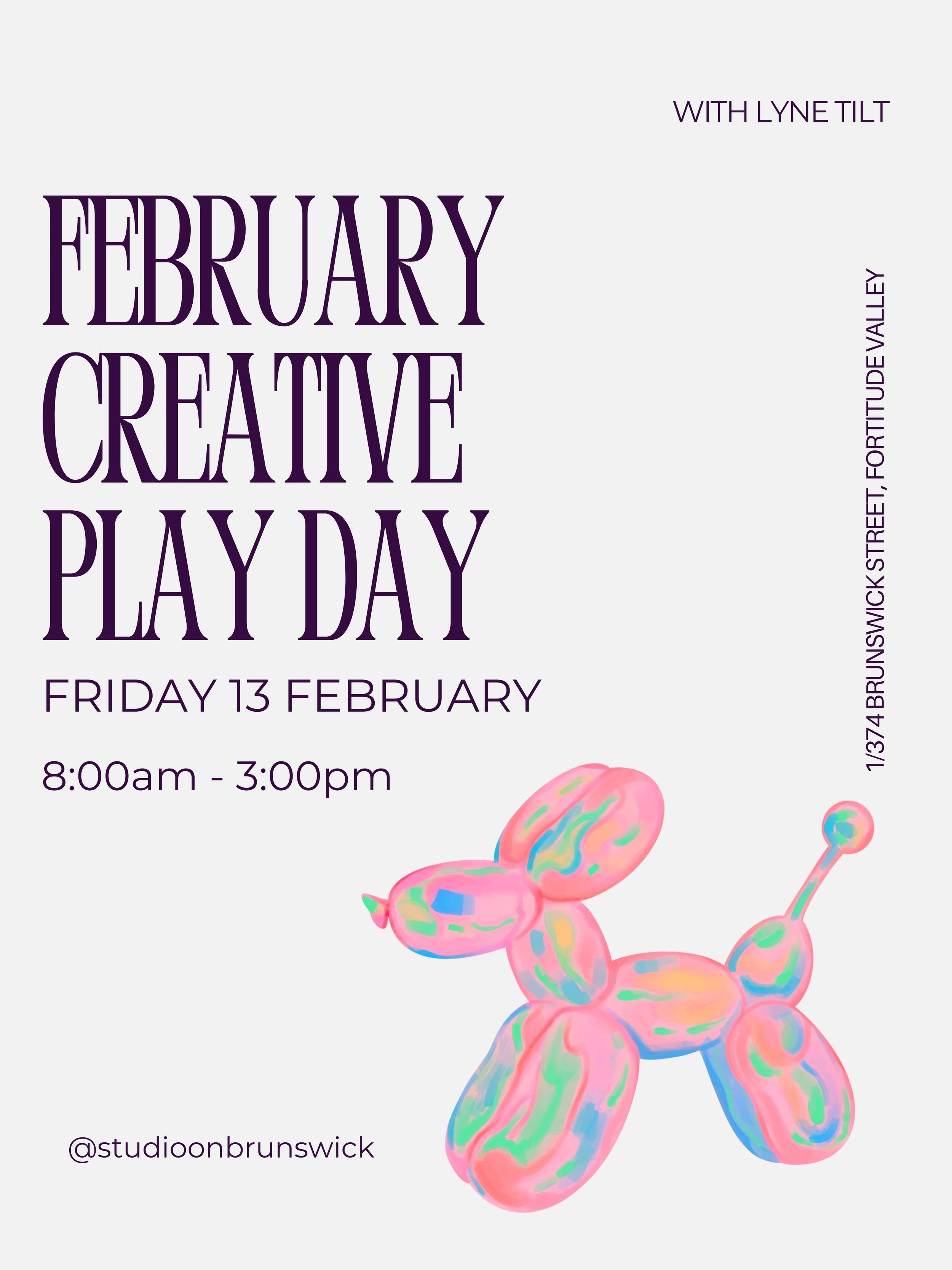 CREATIVE PLAY DAY - February
