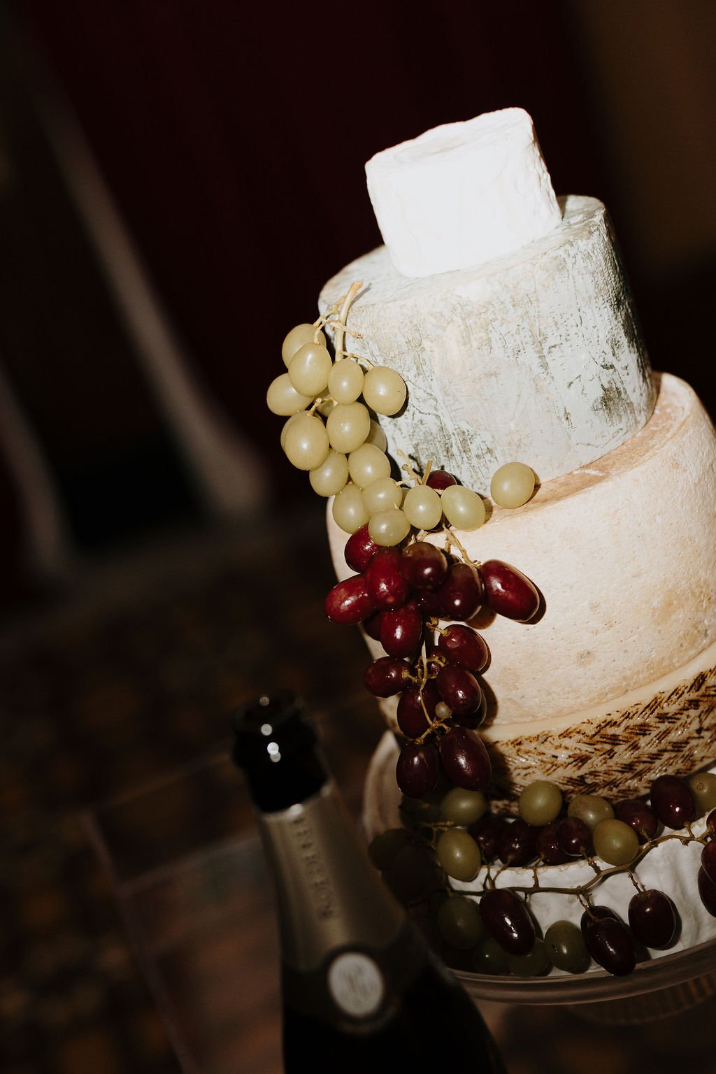 George Bowden Photography Cheese Tower Wedding Cake