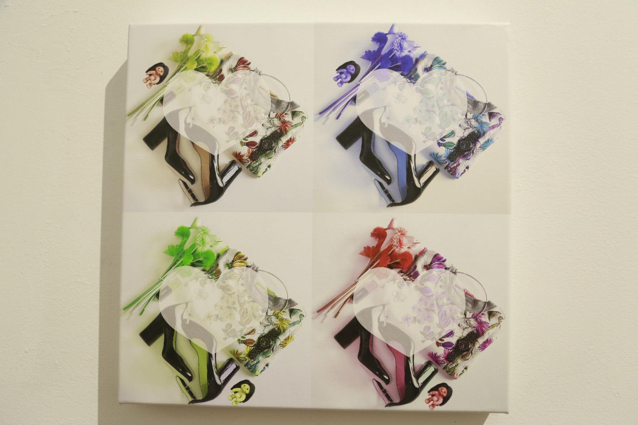 canvas digital print artwork about social media