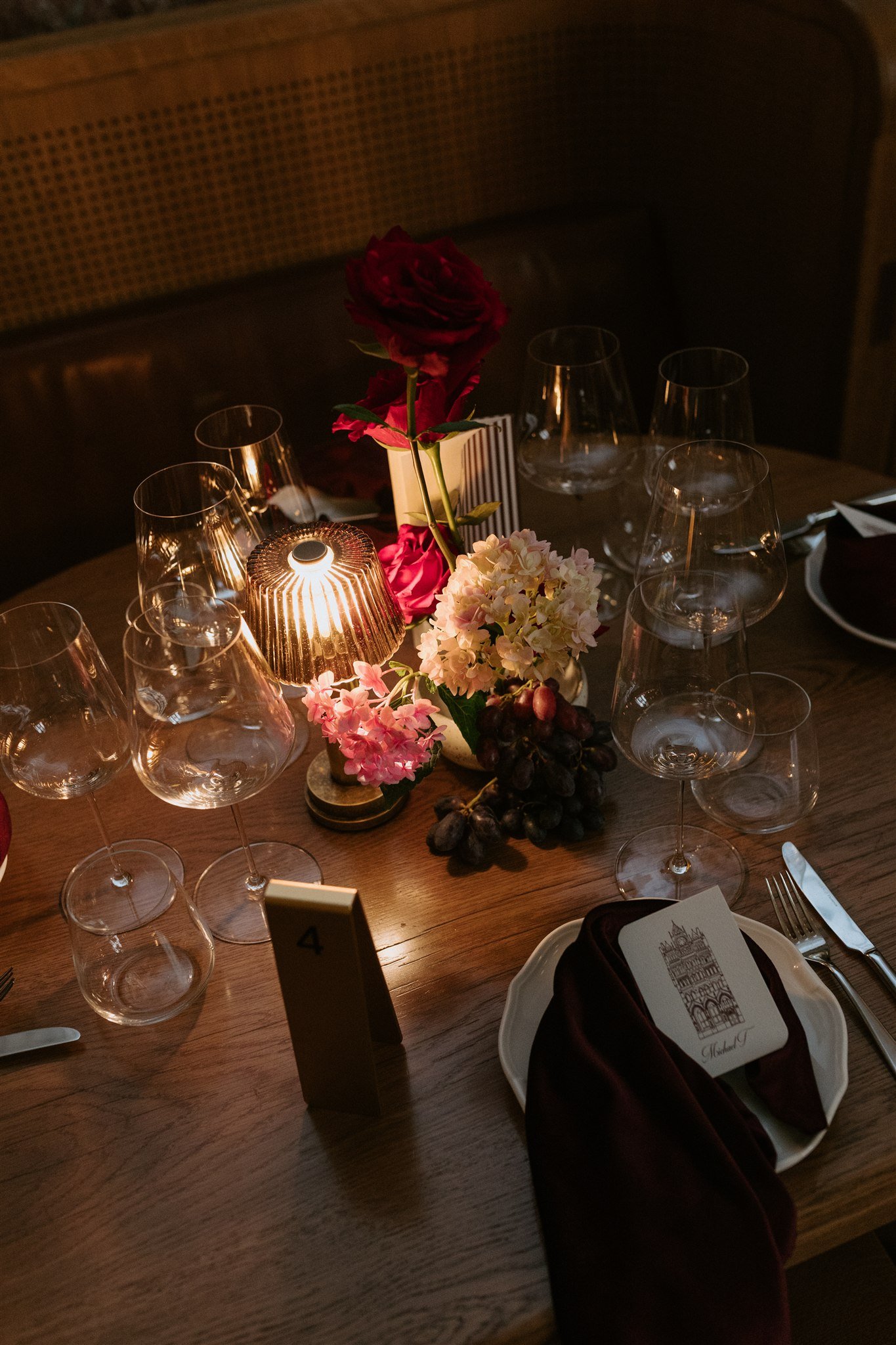 Lei Lei Clavey Photography for Bow Creative Wedding Styling Rein la rue tablescape