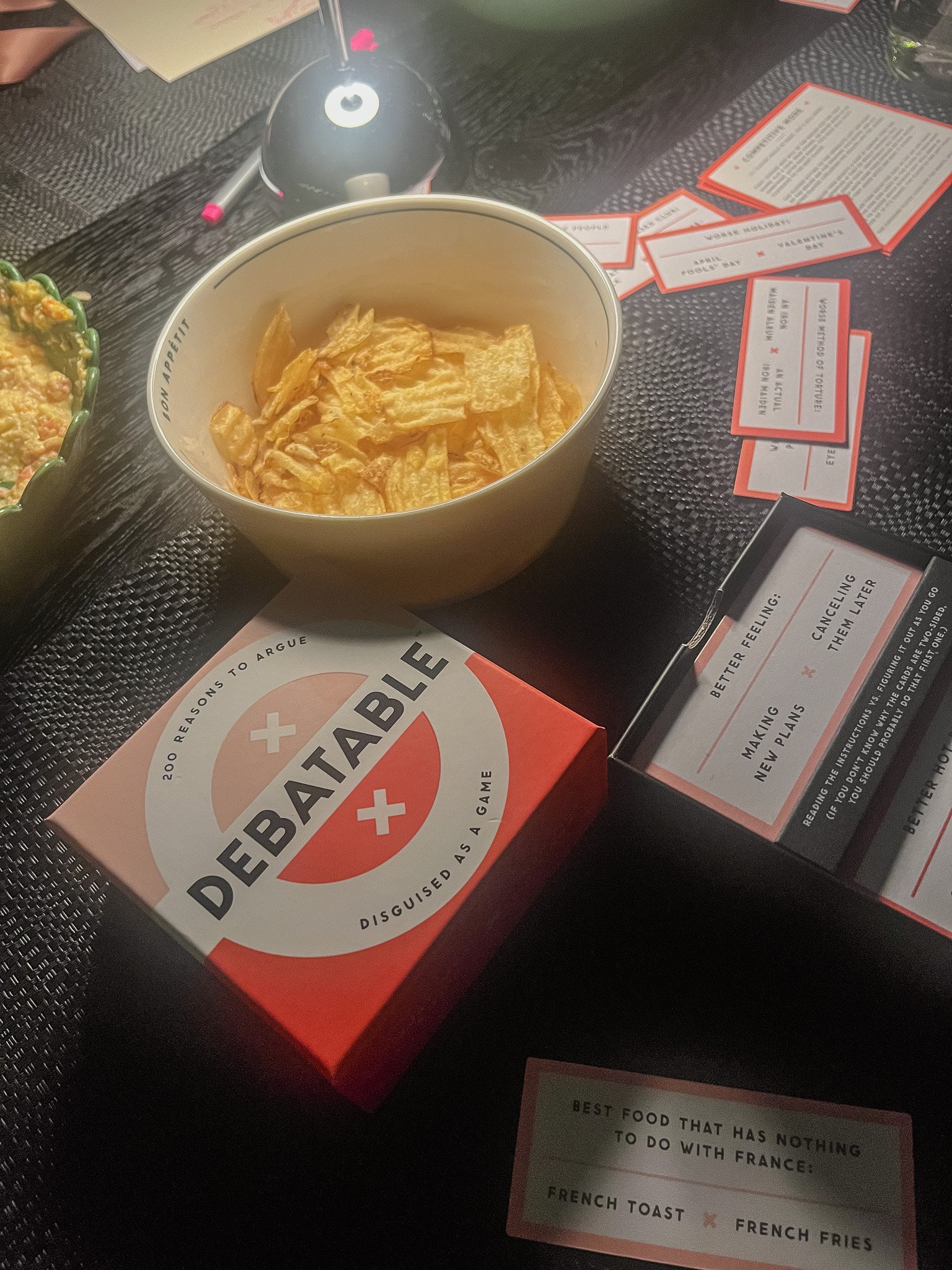Debatable card game
