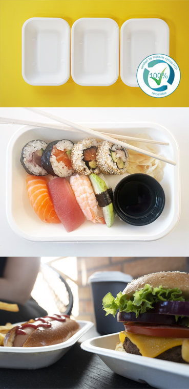Yangi Food Tray In Action