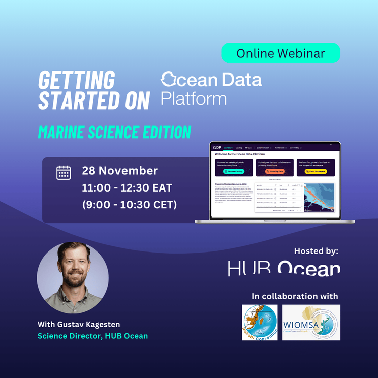 Webinar: HUB Ocean Getting Started on the Ocean Data Platform Marine Science Edition