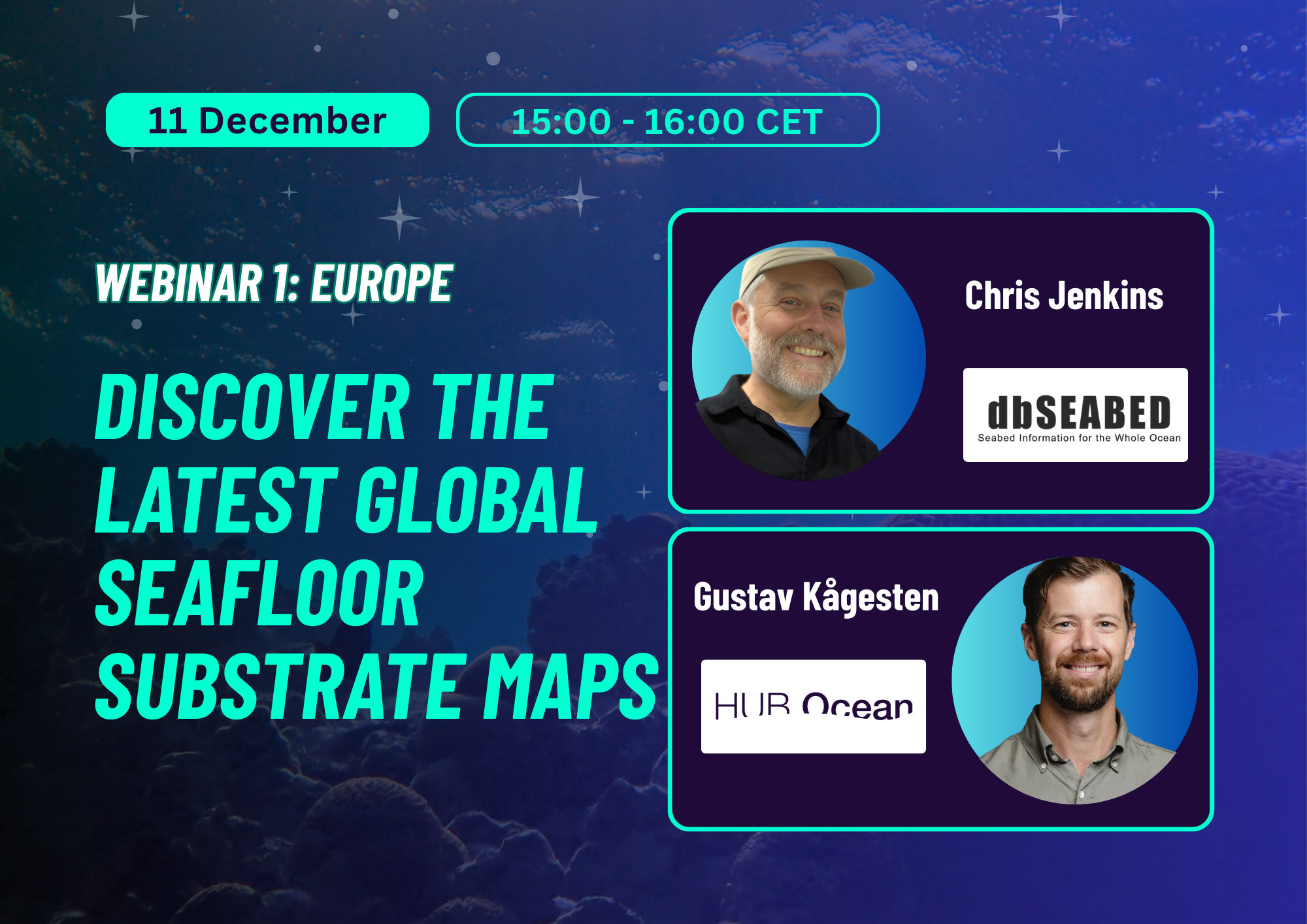 Webinar  (Europe Edition)| Discover the Latest Global Seafloor Substrate Maps with dbSEABED and HUB Ocean