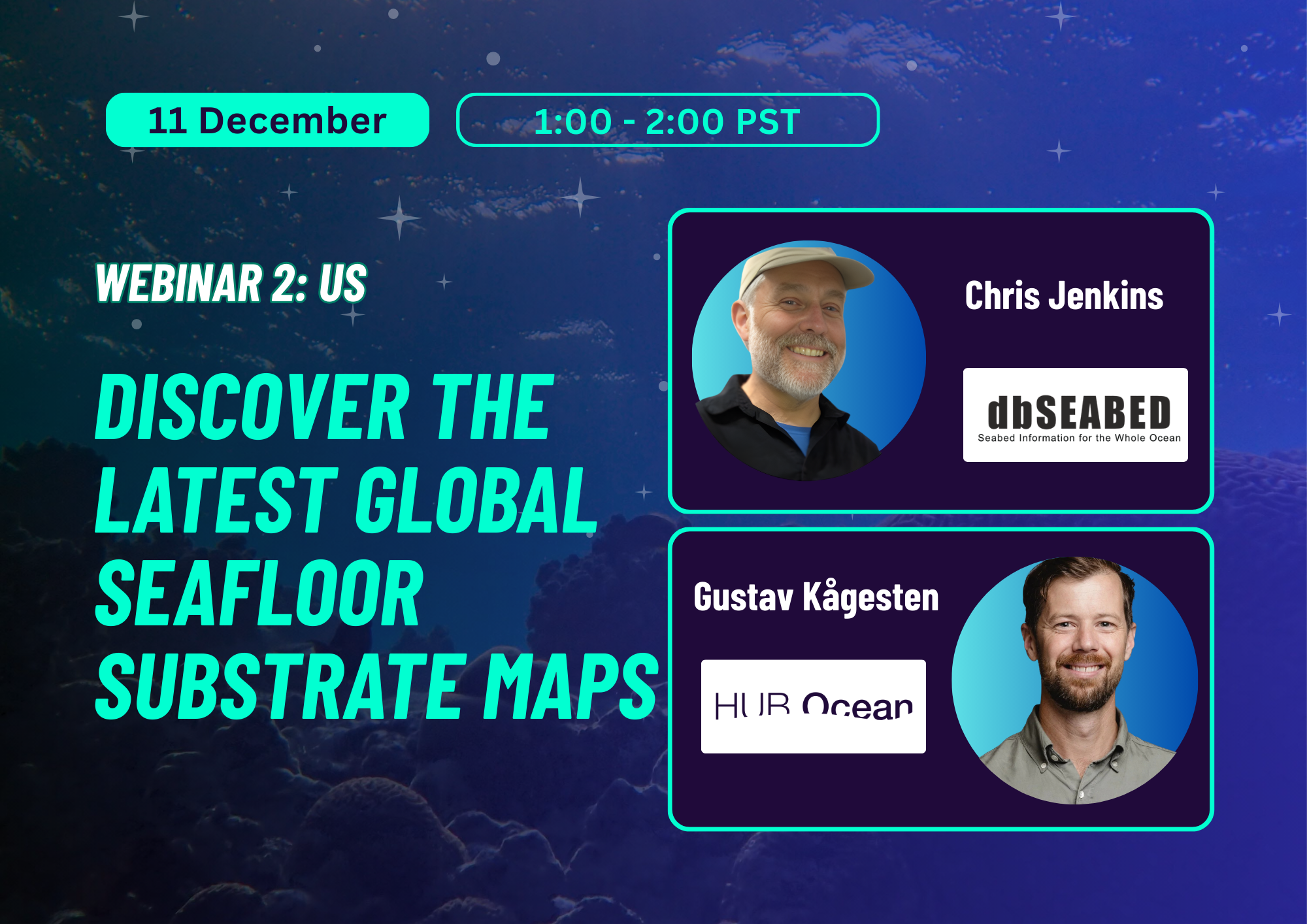 Webinar (US/Oceania Edition) | Discover the Latest Global Seafloor Substrate Maps with dbSEABED and HUB Ocean