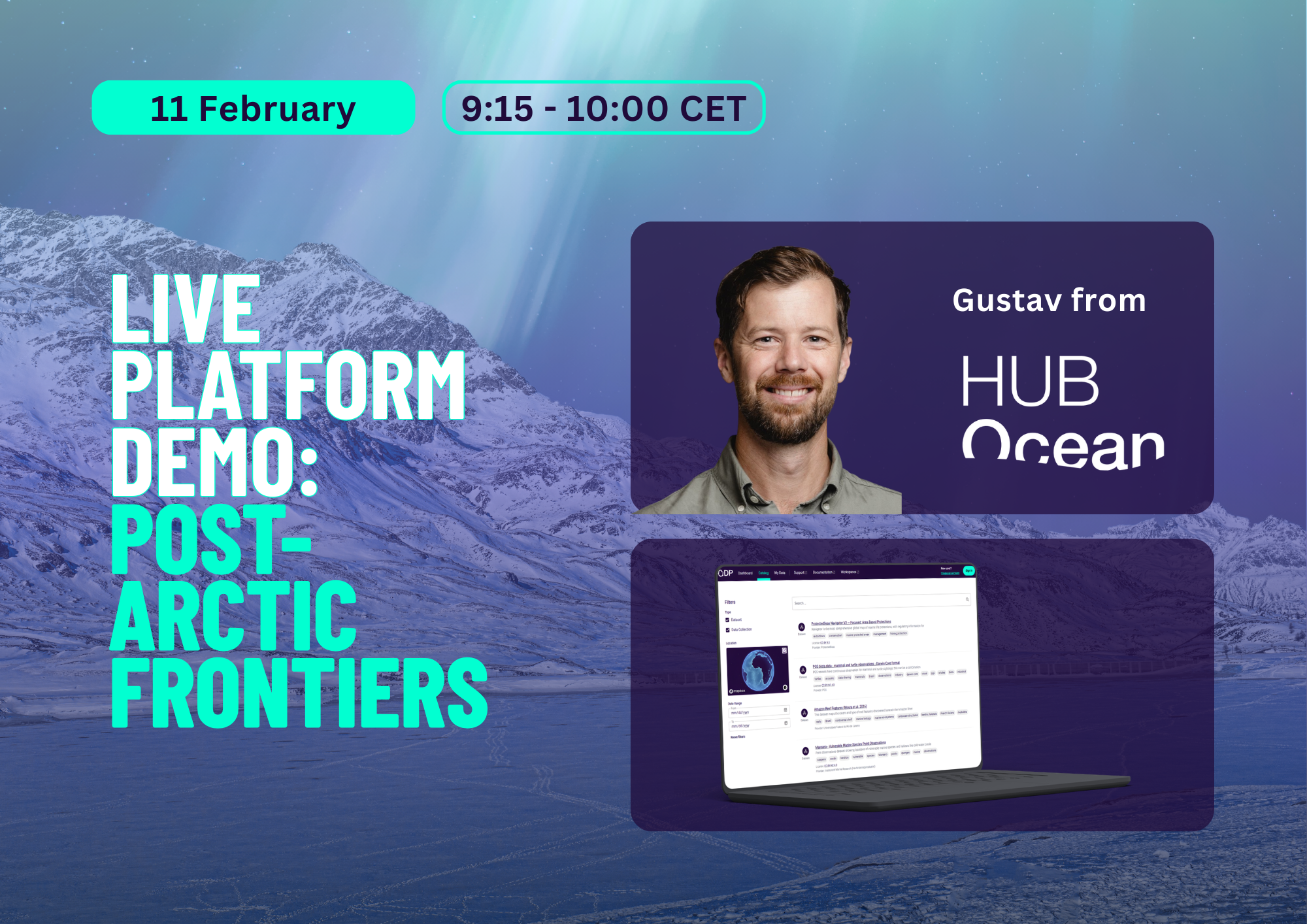 Live Platform Demo: Post-Arctic Frontiers | Polar Related Datasets on the Ocean Data Platform