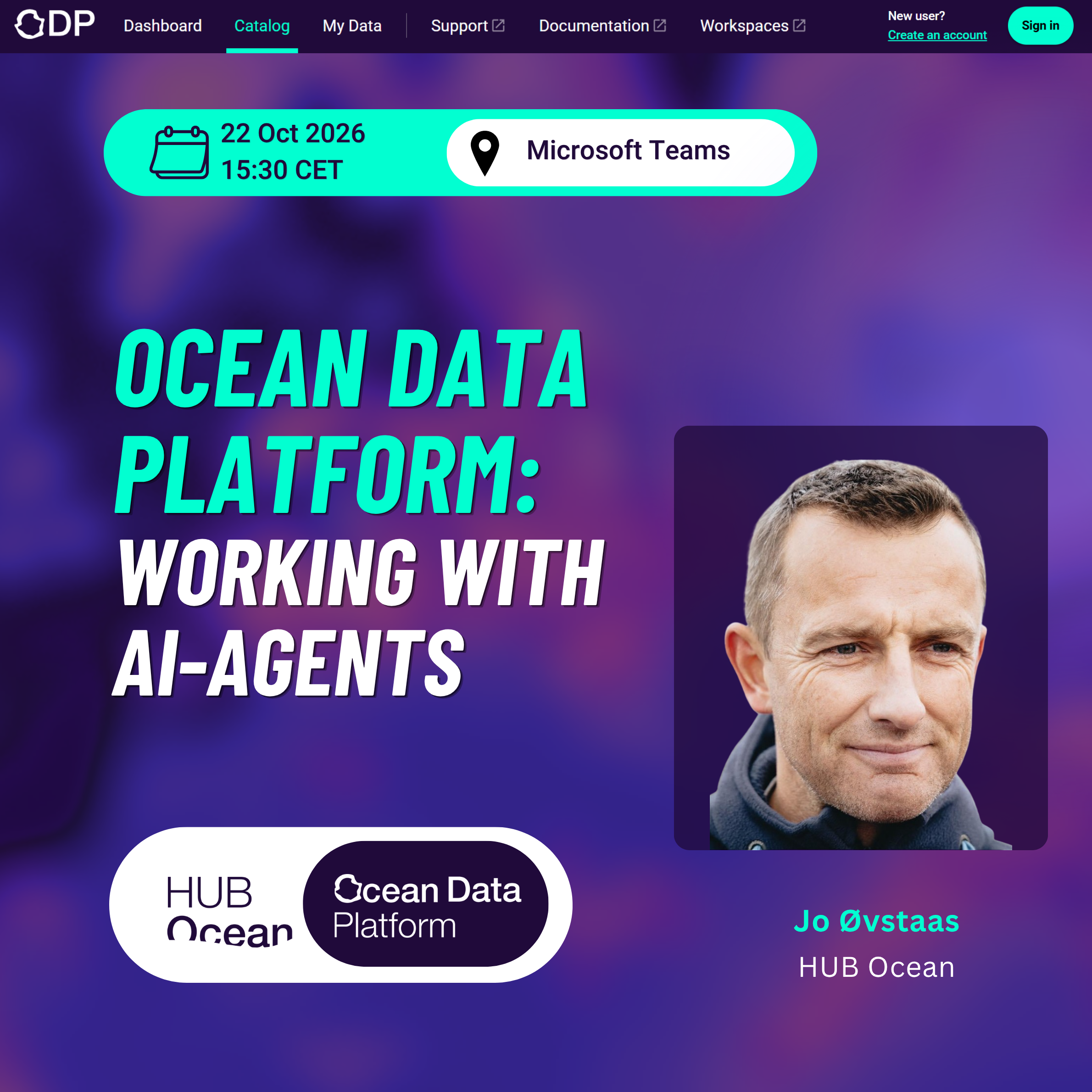 Ocean Data Platform: Working with AI-agents