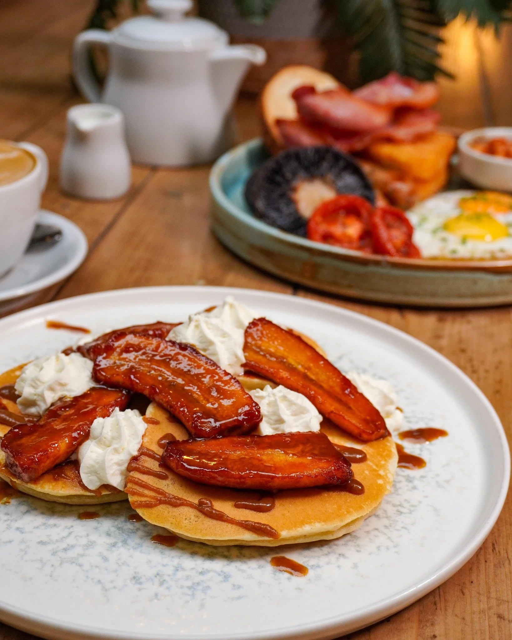 t&rsquo;s Pancake Day 🥞
Three American-style pancakes, served your way.

Choose from:
&bull; Spiced apple &amp; cinnamon
&bull; Maple &amp; bacon
&bull; Poached egg, spinach &amp; hollandaise

Sweet or savoury, there&rsquo;s no wrong answer today.

