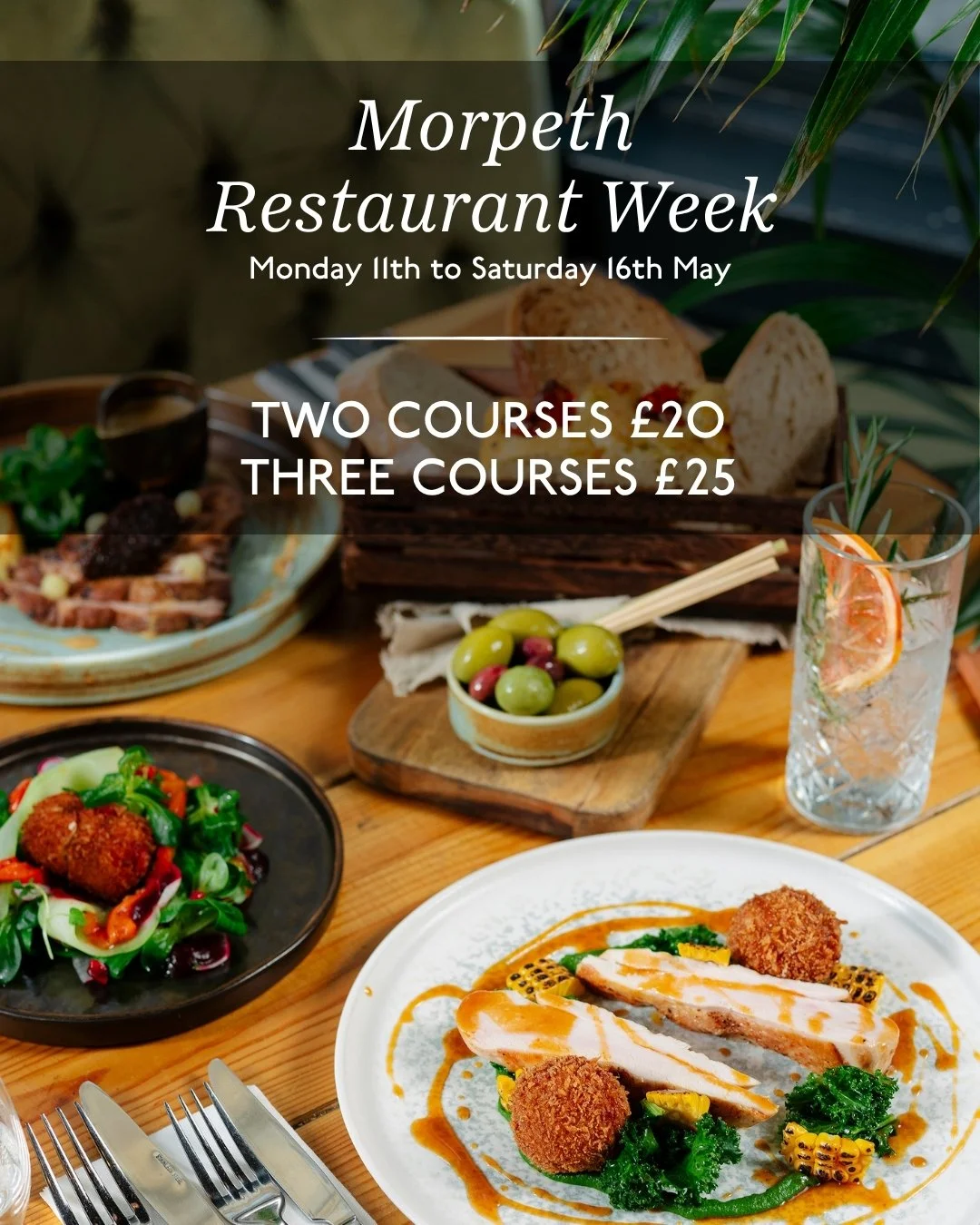 The return of Morpeth Restaurant Week 🍽️

Dine at Pleased to Meet You Morpeth from Monday 11th to Saturday 16th and enjoy two courses for &pound;20 or three courses for &pound;25 from our Restaurant Week Menu.