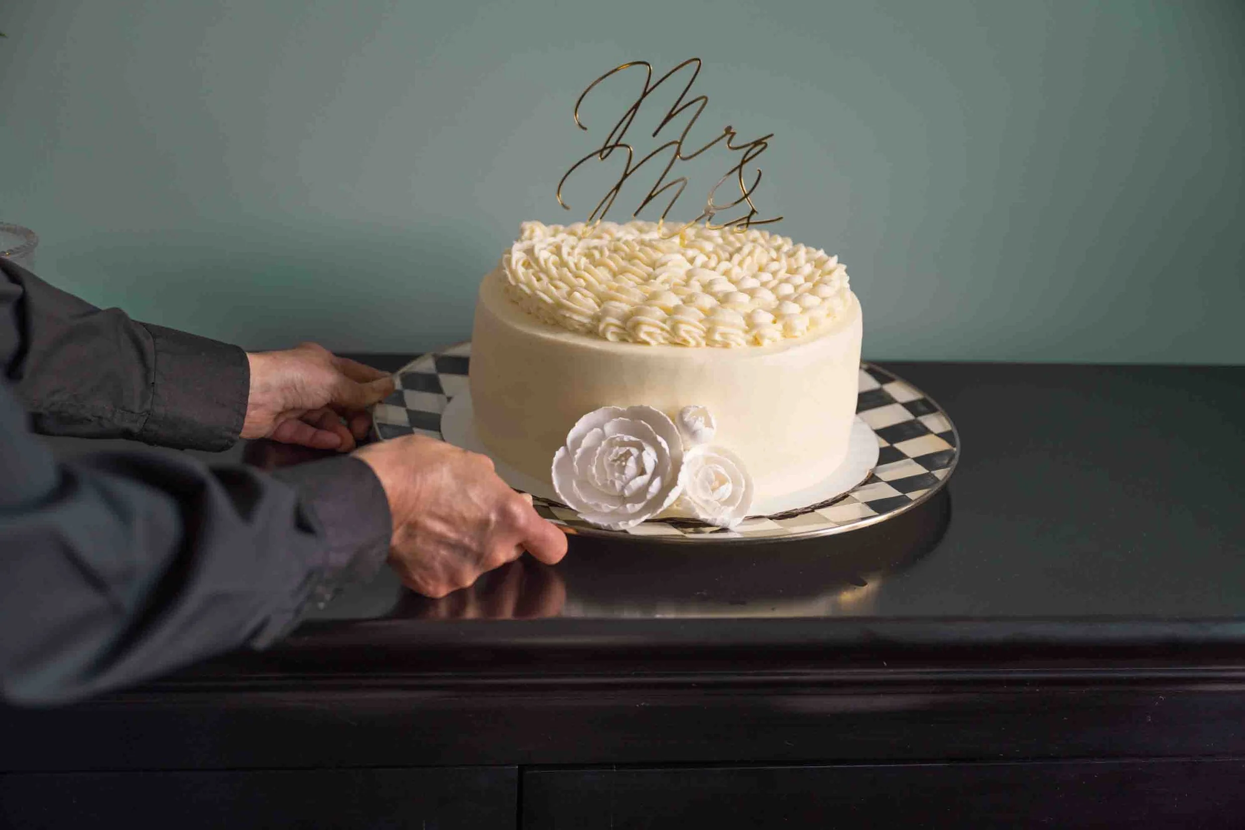 dinner Mr and Mrs Cake.jpg