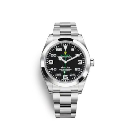 Rolex Air King Black Dial Green 116900