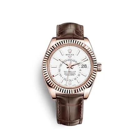 Rolex Rose Gold Sky-Dweller White 326235