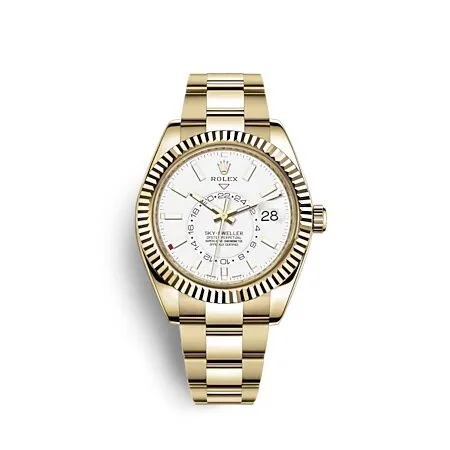 Rolex Yellow Gold Sky-Dweller White Dial 326938