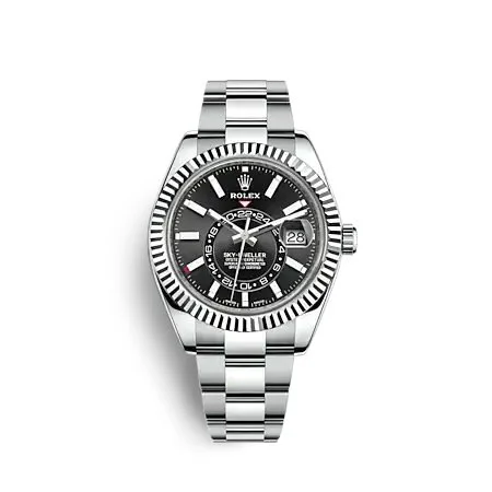 Rolex Steel Sky-Dweller Black Dial 326934