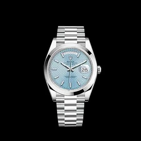 Rolex Platinum President Ice Blue Ref 228206
