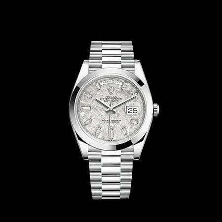 Rolex Platinum President Meteorite Diamond Dial 228206