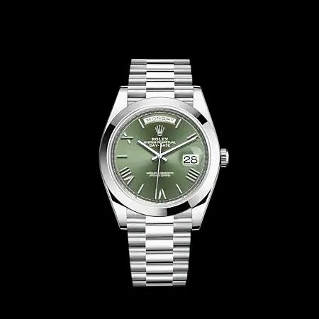 Rolex Platinum Preasident Green Dial M228206