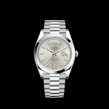 Rolex Platinum President Silver Dial M228206