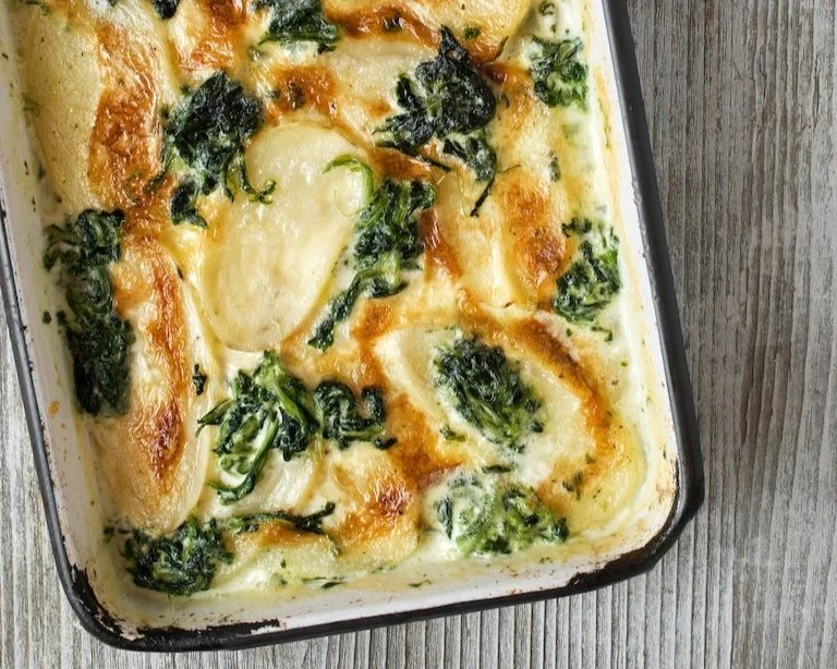 Erdäpfel-Spinat-Auflauf — GESUND &amp; LEBEN