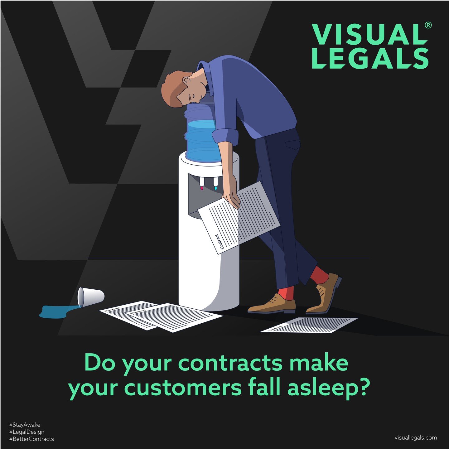 Do your contracts make your customers fall asleep? A Legally Designed contract can increase engagement by over 650%!

#ContractJourneys #LegalDesign #BusinessLaw #BetterContracts #Contracts