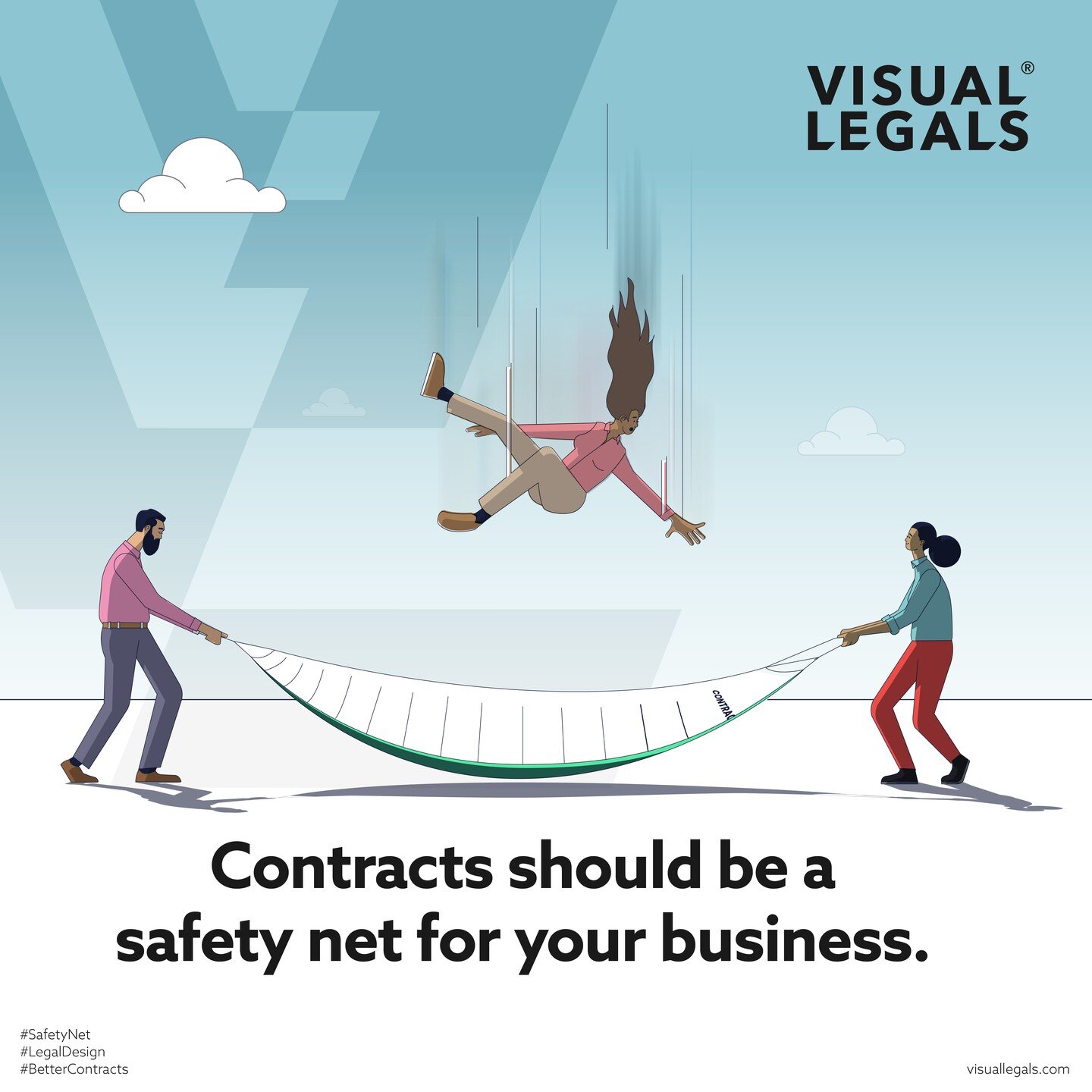 Your #Contracts should act as a safety net for your business.

#LegalDesign #BetterContracts #BusinessLaw