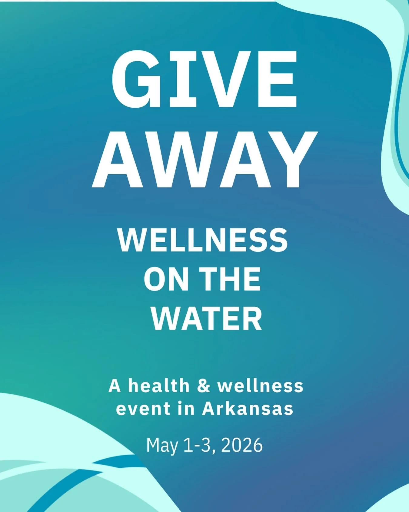 Share this post to be entered to win a free ticket 🎟️ to the region&rsquo;s premier wellness event May 1-3, 2026! 
WELLNESS on the WATER 🌊

#arkansaswellness #arkansas #arkansasyoga #texaswellness #oklahomayoga