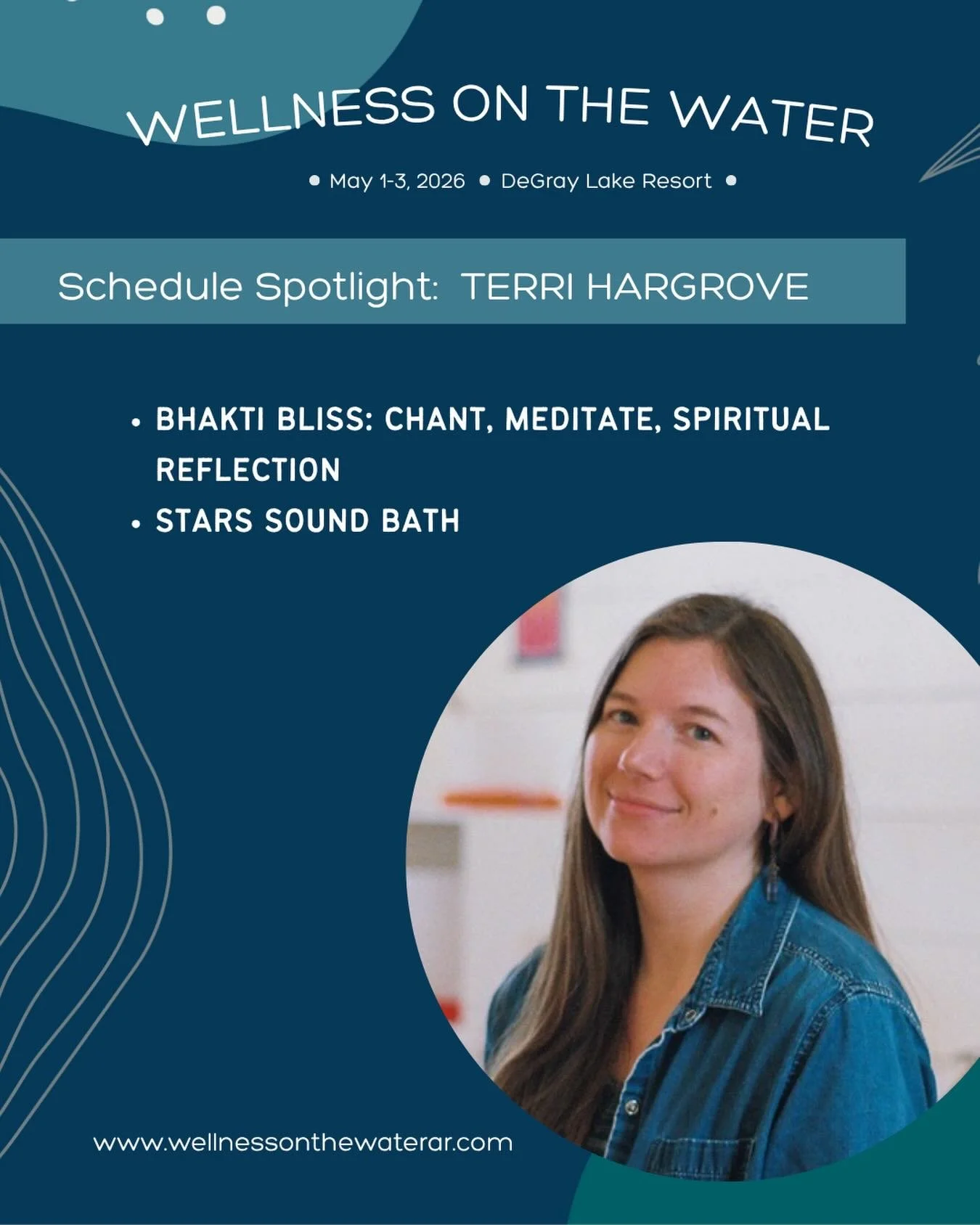 Terri Hargrove has been teaching yoga in the Fort Smith River Valley since 2012. Her yoga training began at the Sivananda Yoga Center in the Bahamas, where she completed her first RYT 200 in 2012. Her passion for deepening her practice led her to Yan