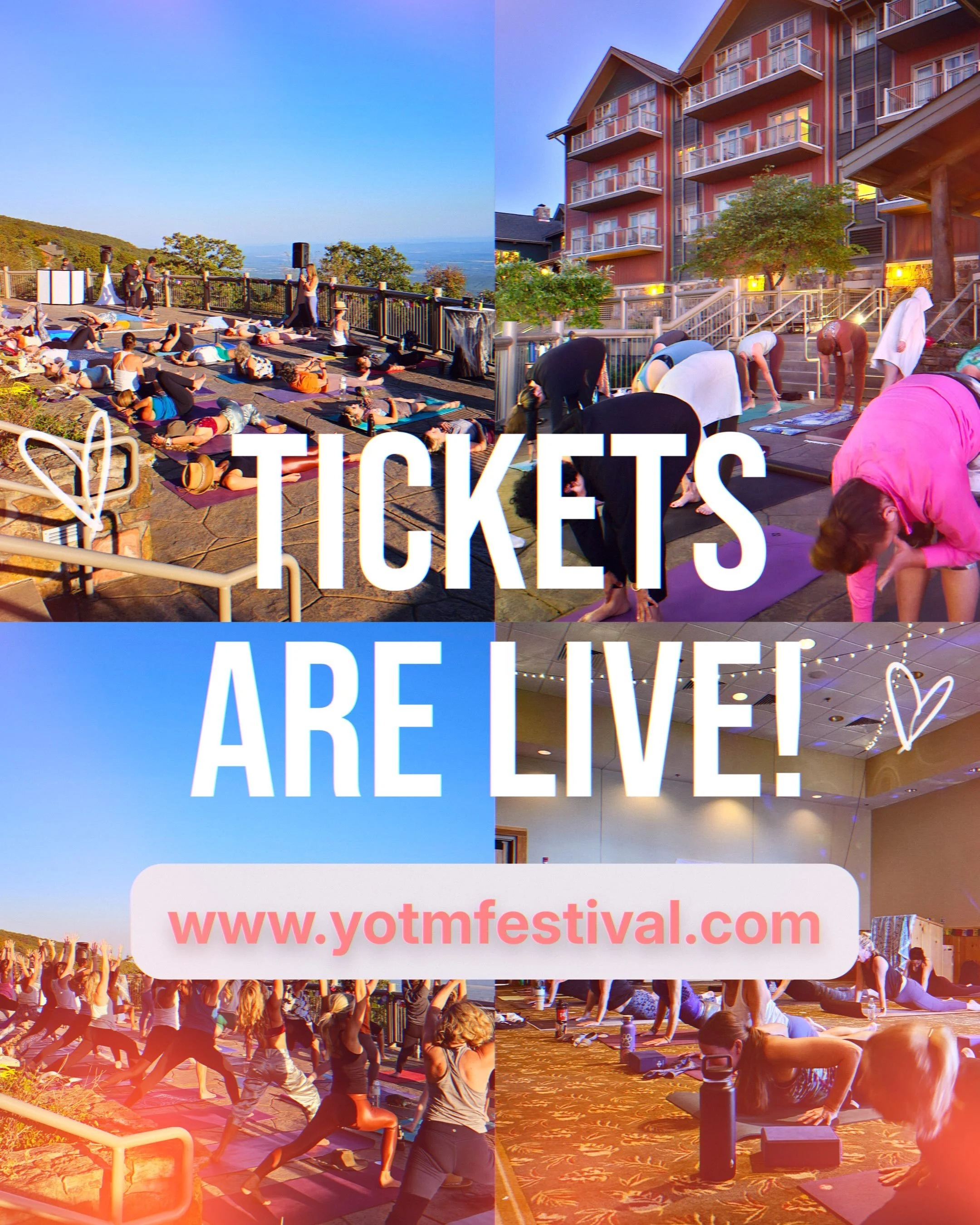 EARLY BIRD tickets 🎟️ launched yesterday! 🎊 The response has been tremendous! Only 25 left at the early price! Get yours today before they&rsquo;re gone! 
www.yotmfestival.com to purchase! 
See you on the 🌄 October 15! ✨