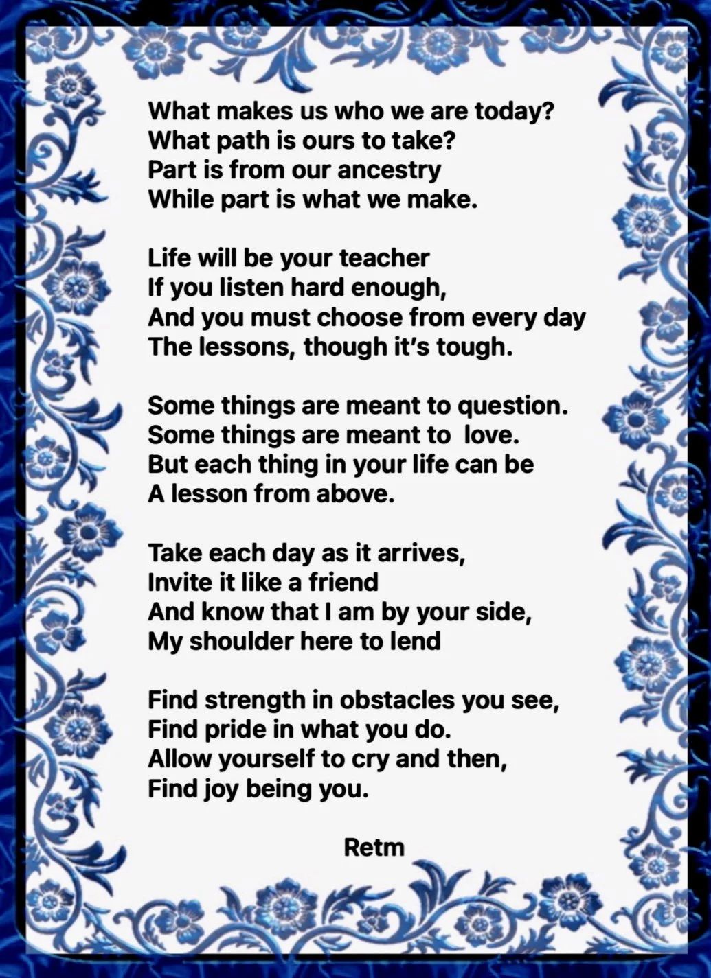 Joy being You- a poem