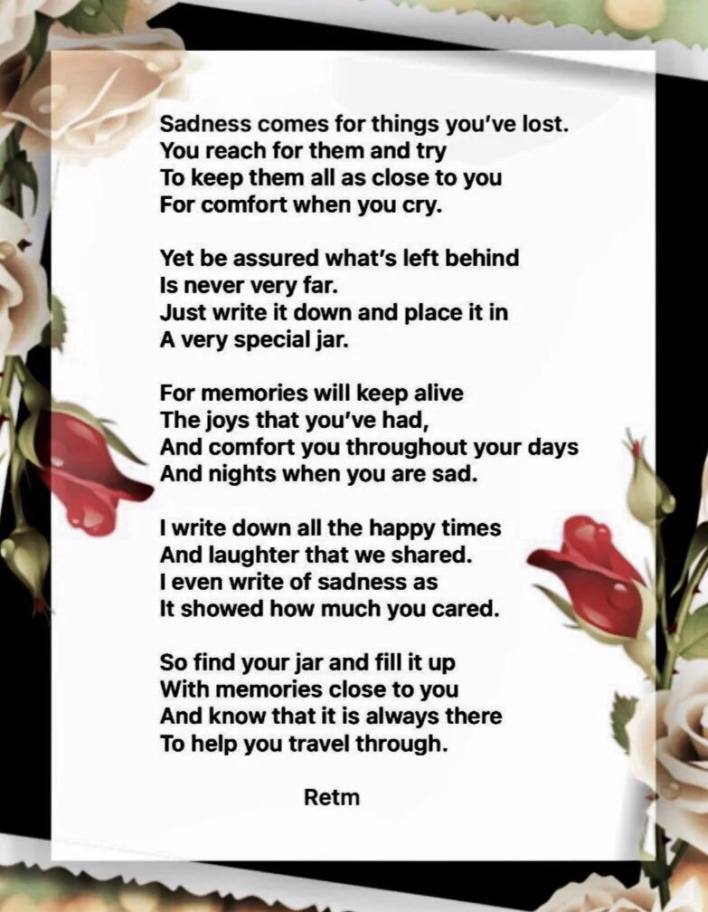 Memory Jar- a poem