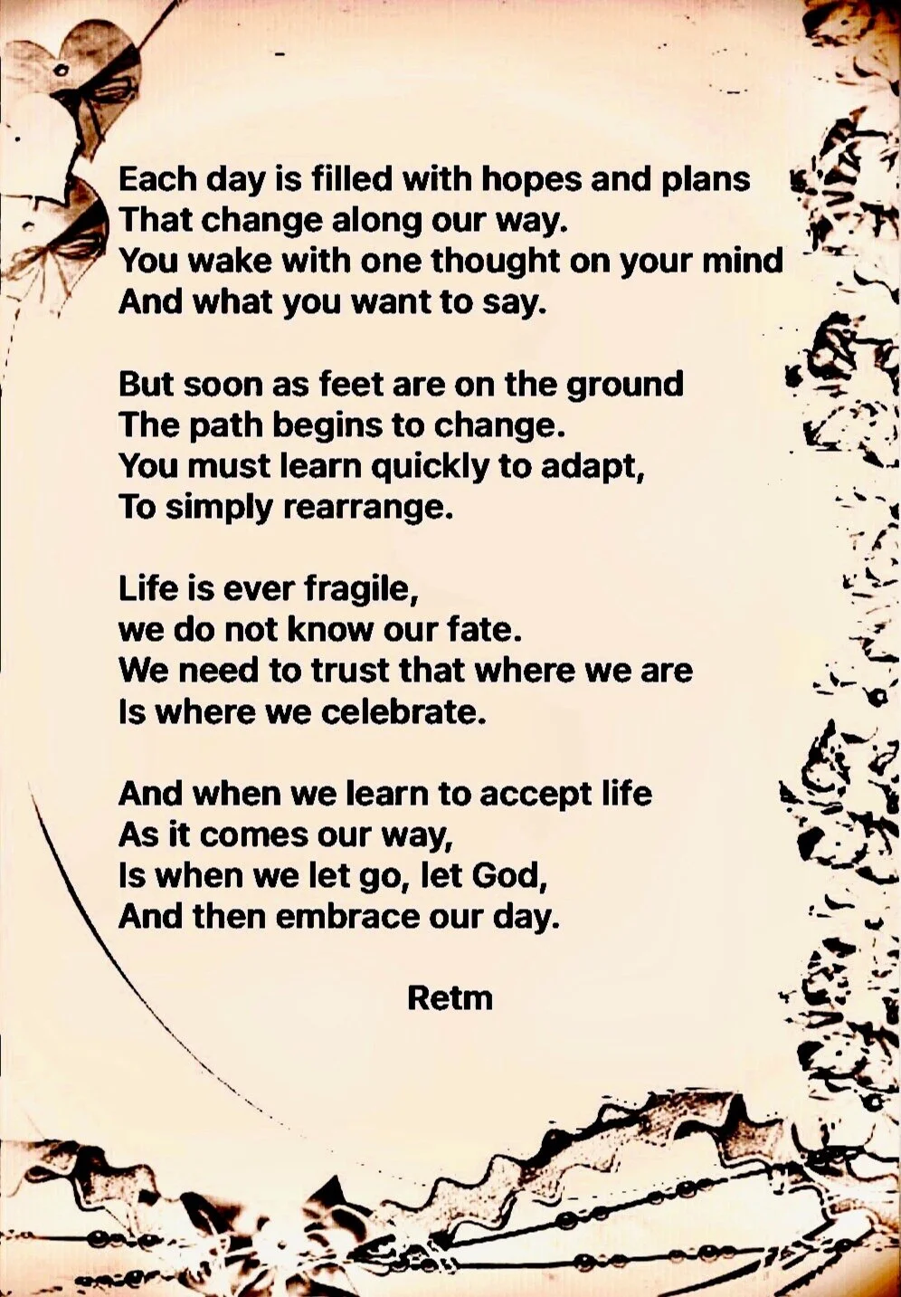 Embrace the Day- a poem