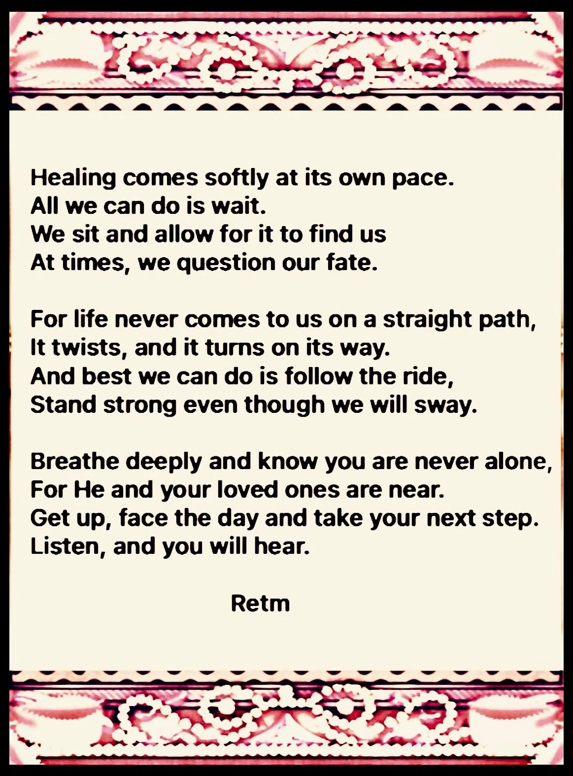 You will Hear- a poem