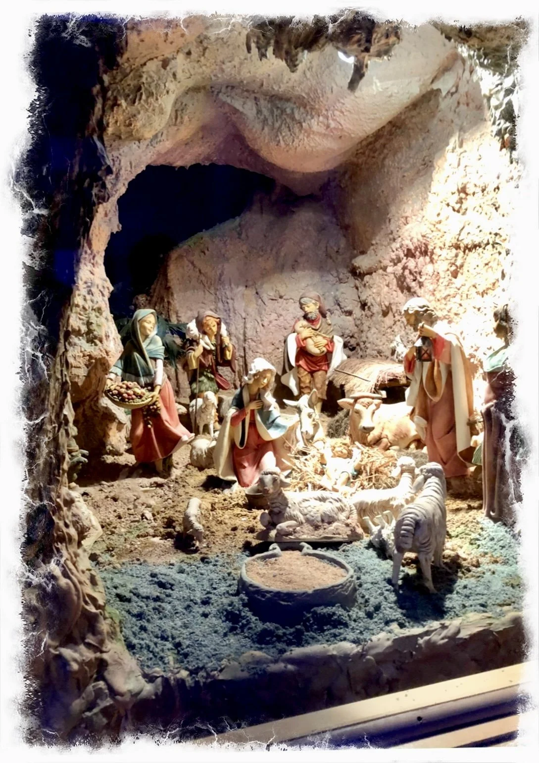 Nativity display at Shrine
