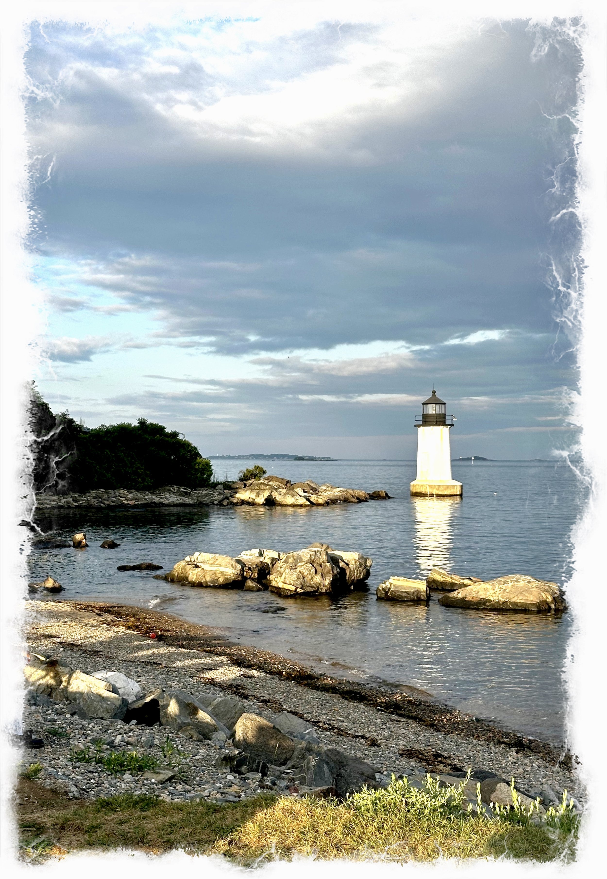 Summer sunset in New England
