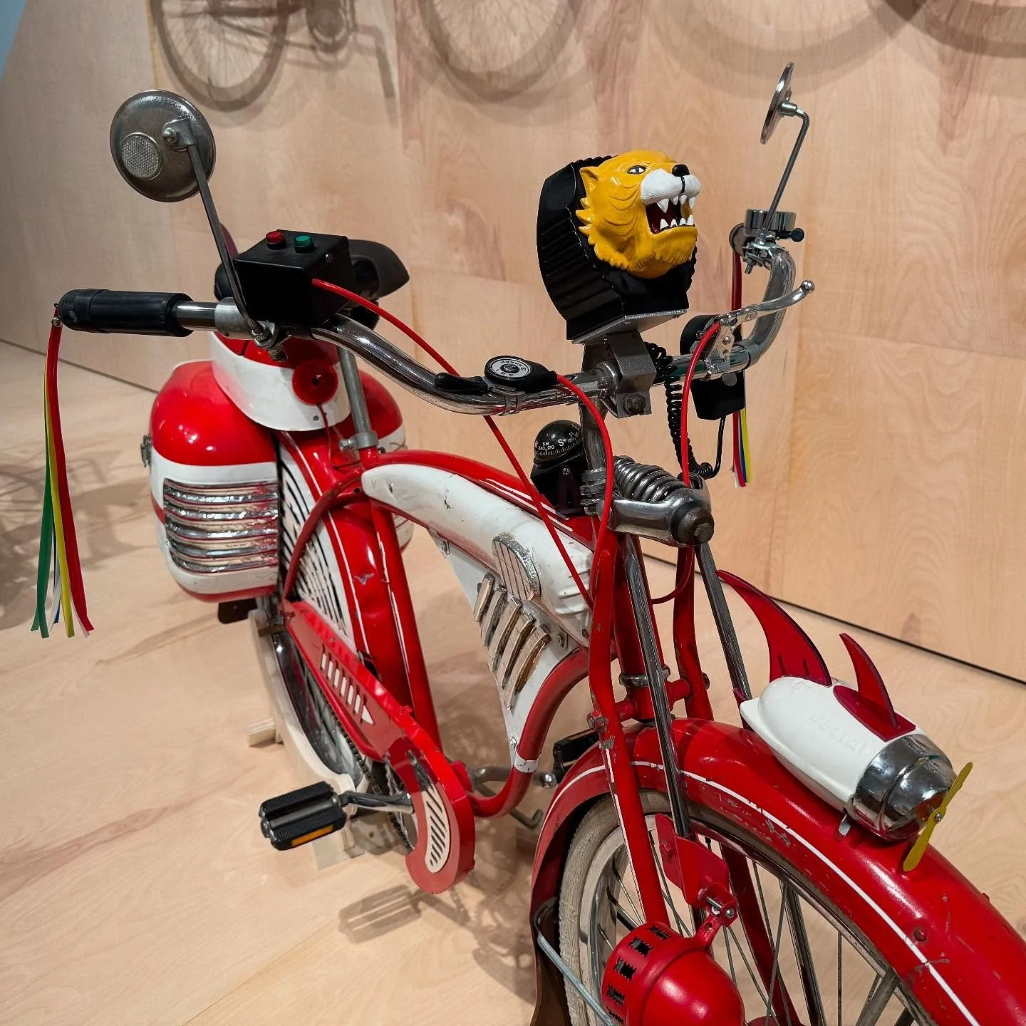 Visited @cincyartmuseum for a great exhibit on a short history of artistically significant bicycles, &ldquo;Cycle Thru! The Art of the Bike&rdquo;.

You can hop on an old velocipede and see some really cool early bikes, but of course the star was the