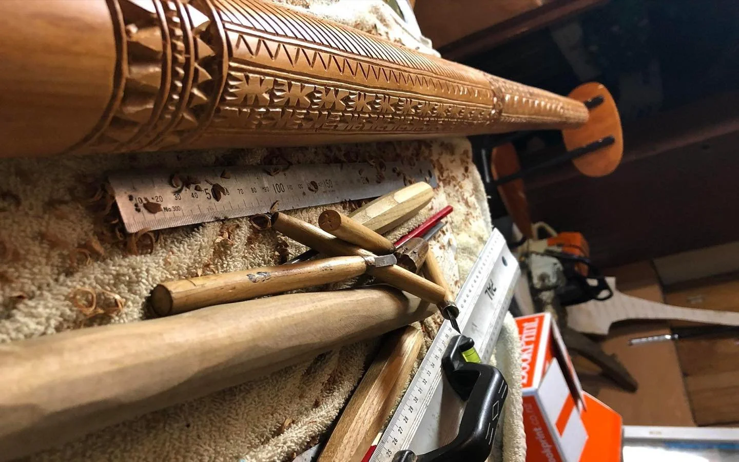 He told me, &ldquo;I used to use those tools, some of those tools are my fatherʻs also. We used to carve, we were canoe and boat builders too. Your grandfather, and his father, his fatherʻs father were all carvers and canoe builders.&rdquo; - Langi&r
