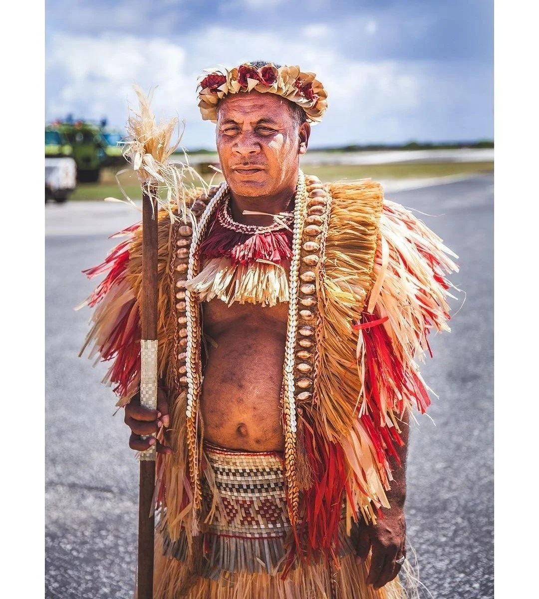 We are bound to them, though we cannot look into their eyes or hear their voices. We honor their history. We cherish their lives, we will remember their stories. We will remember them.⁠
⁠
Pictured is a Jobwa elder from Marshall Islands. Special shout