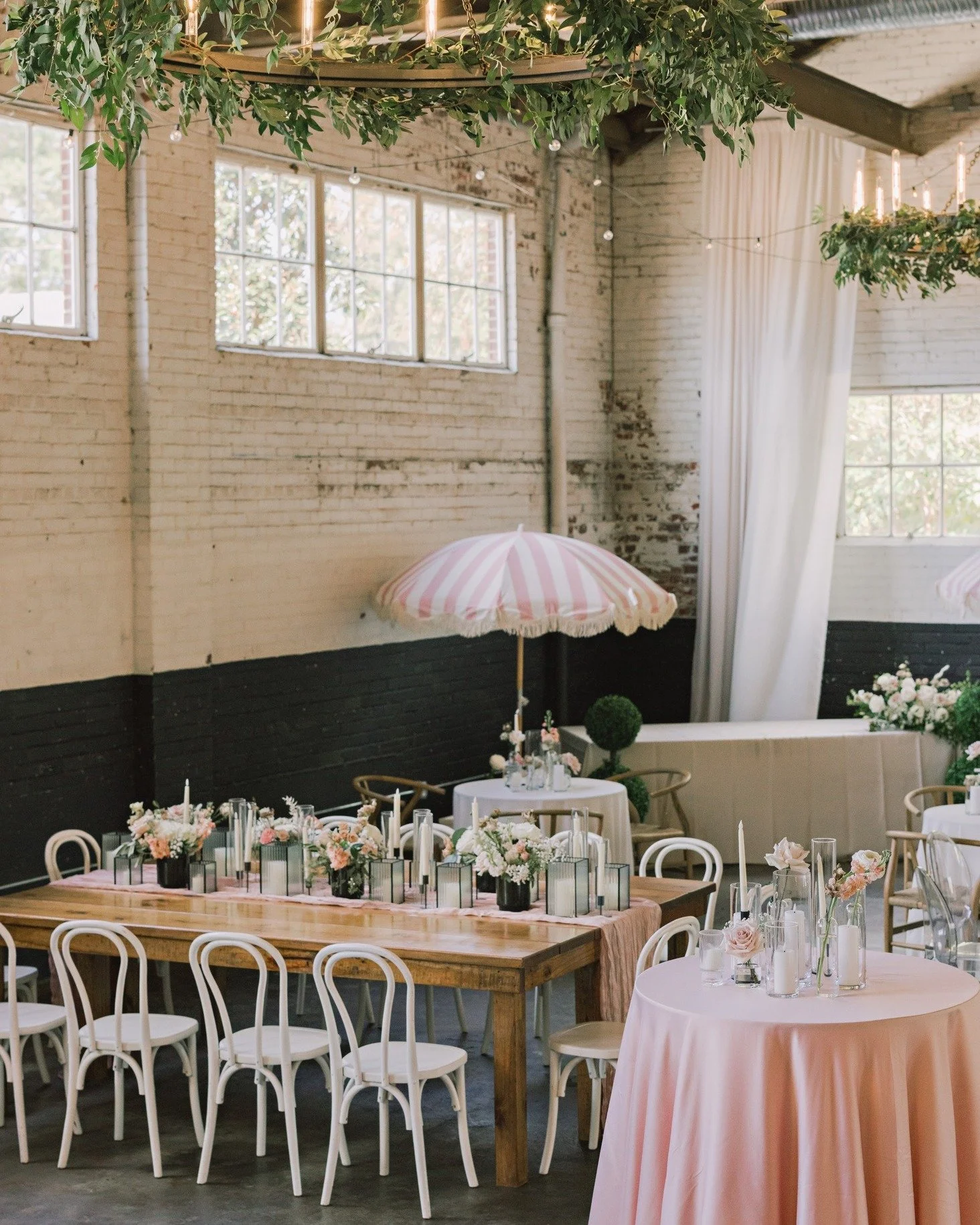 Soft pastels, creamy textures, and the kind of light that makes everything feel romantic.
This wedding was pure dream &mdash; and proof that our spaces shine beautifully no matter the design vision you bring in.

For couples who want an elevated Miss