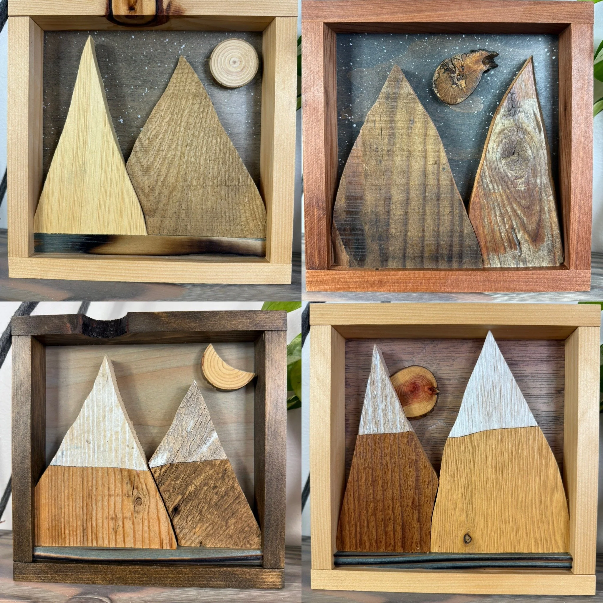 Mini Free Cut Reclaimed Wood Mountains