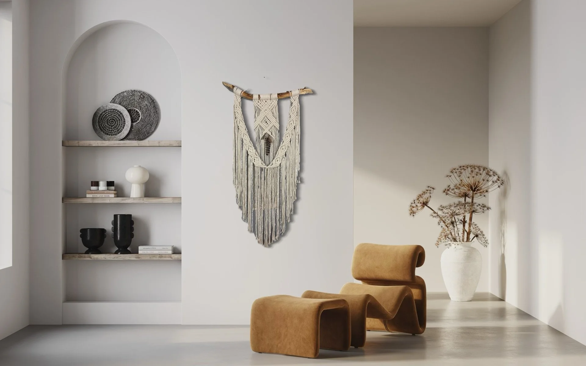 Natural Flight Macrame Wall Hanging