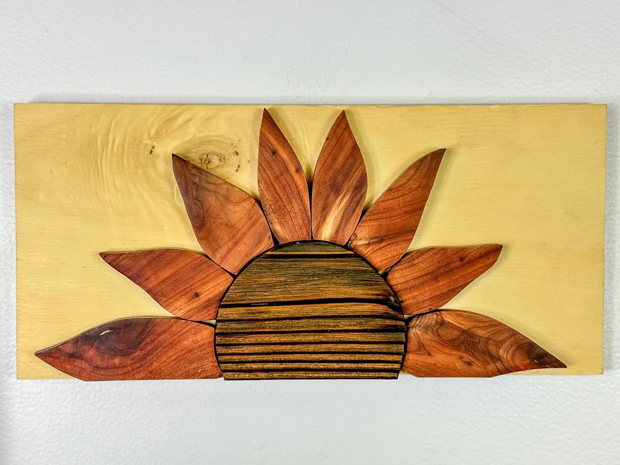 Medium Exotic Wood Sunflowers — Timms Made