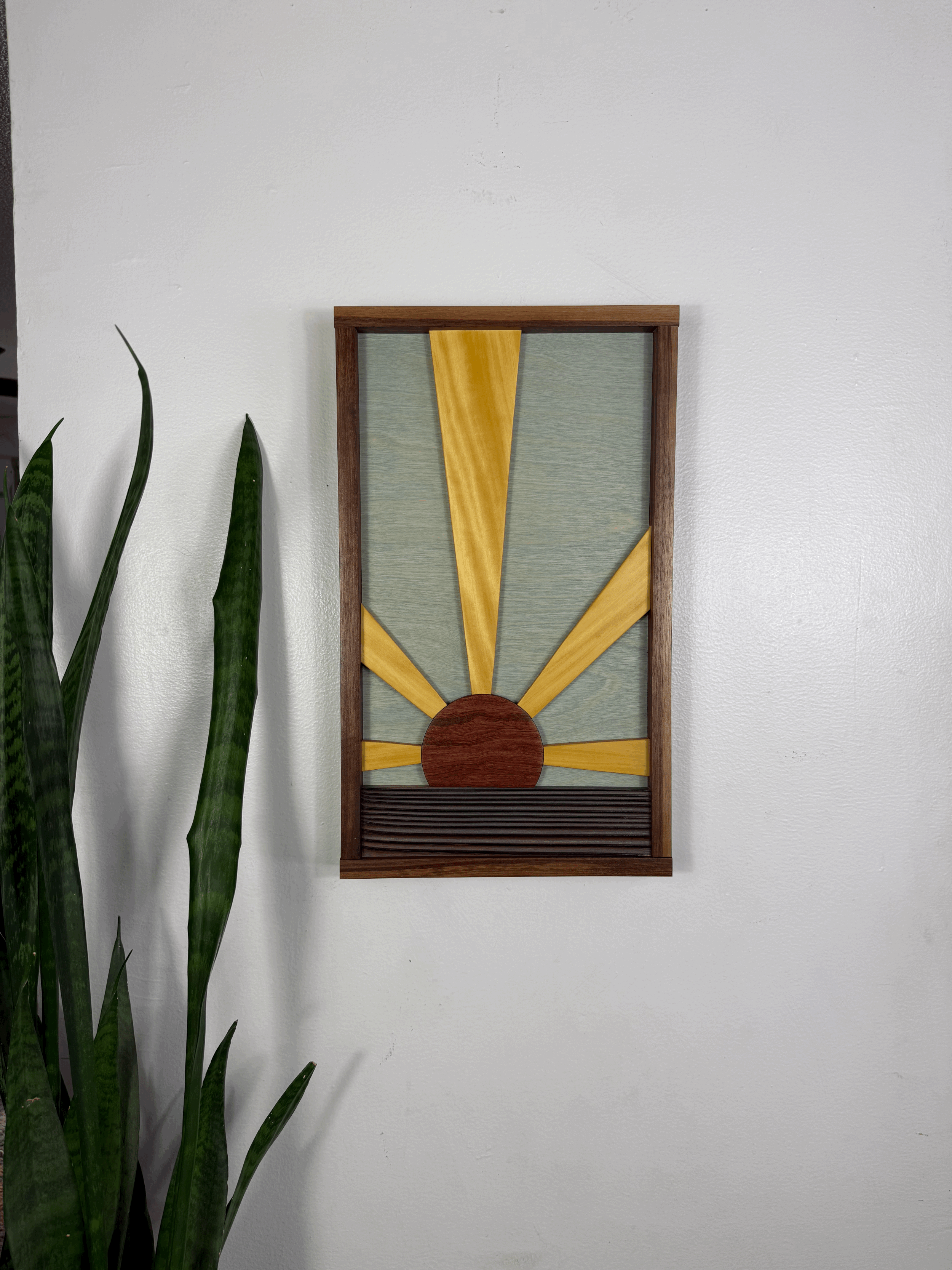 Vertical Mini Exotic Wood Suns
